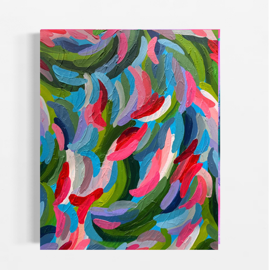 Falling Blooms - Original Abstract Painting
