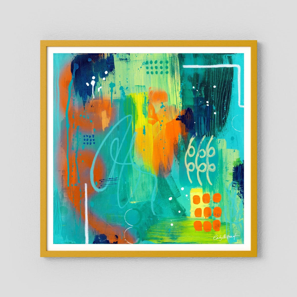 Neon embers - Fine art paper print
