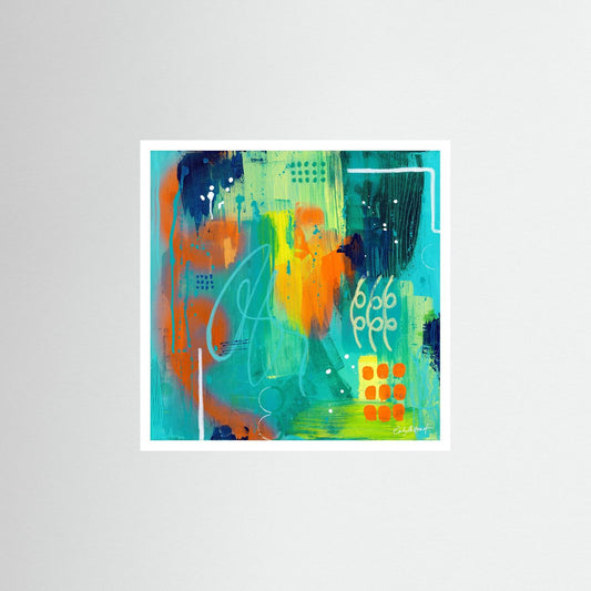 Neon embers - Fine art paper print