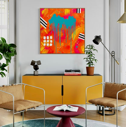 Turn Up The Heat – Original Abstract Painting