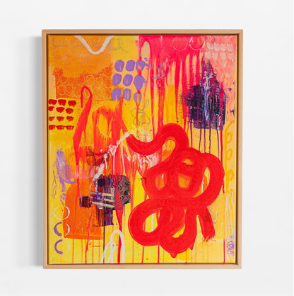 Dance of Heat – Original Abstract Painting