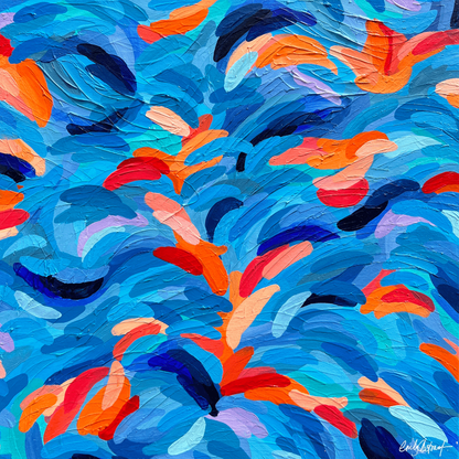 Glowing Optimism – Original Abstract Diptych Painting