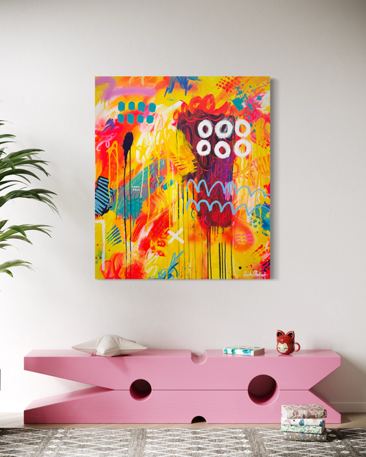 Back to School – Original Abstract Painting