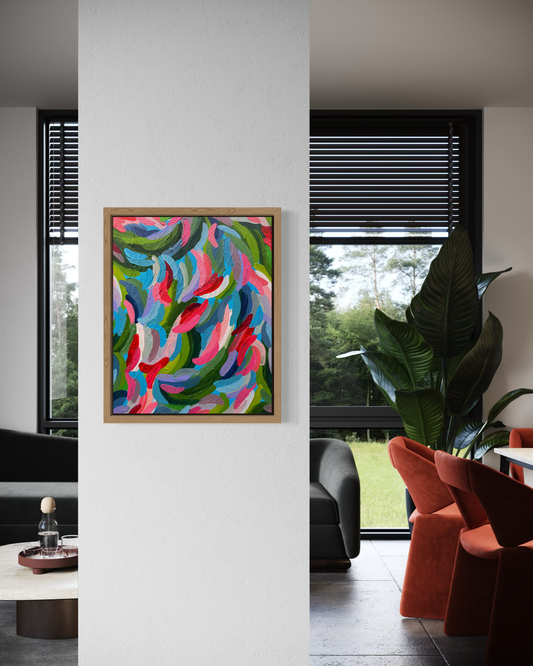 Falling Blooms - Original Abstract Painting
