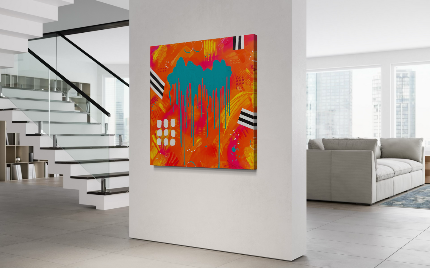 Turn Up The Heat – Original Abstract Painting