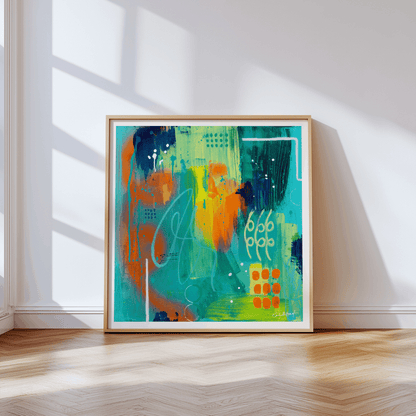 Neon Embers: Fine Art Print