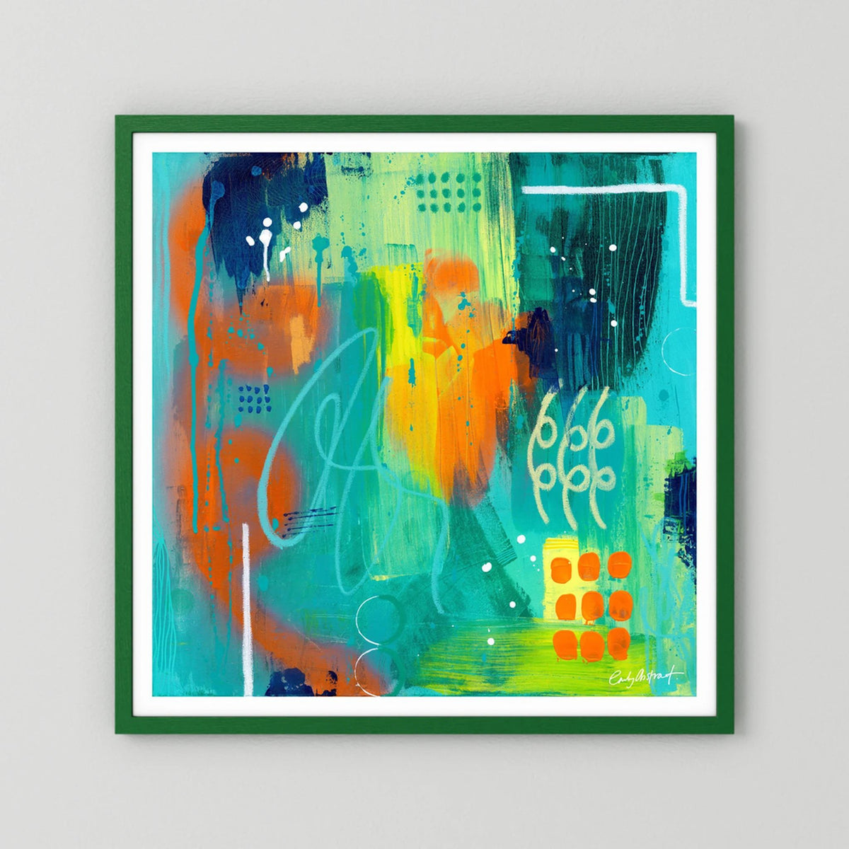 Neon embers - Fine art paper print