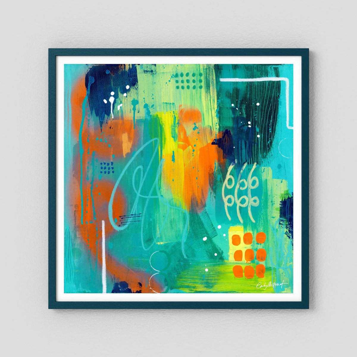 Neon embers - Fine art paper print