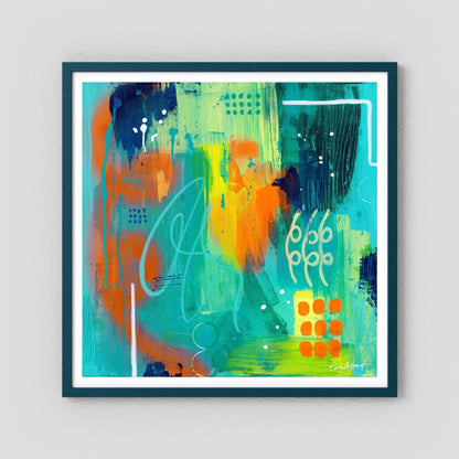 Neon embers - Fine art paper print