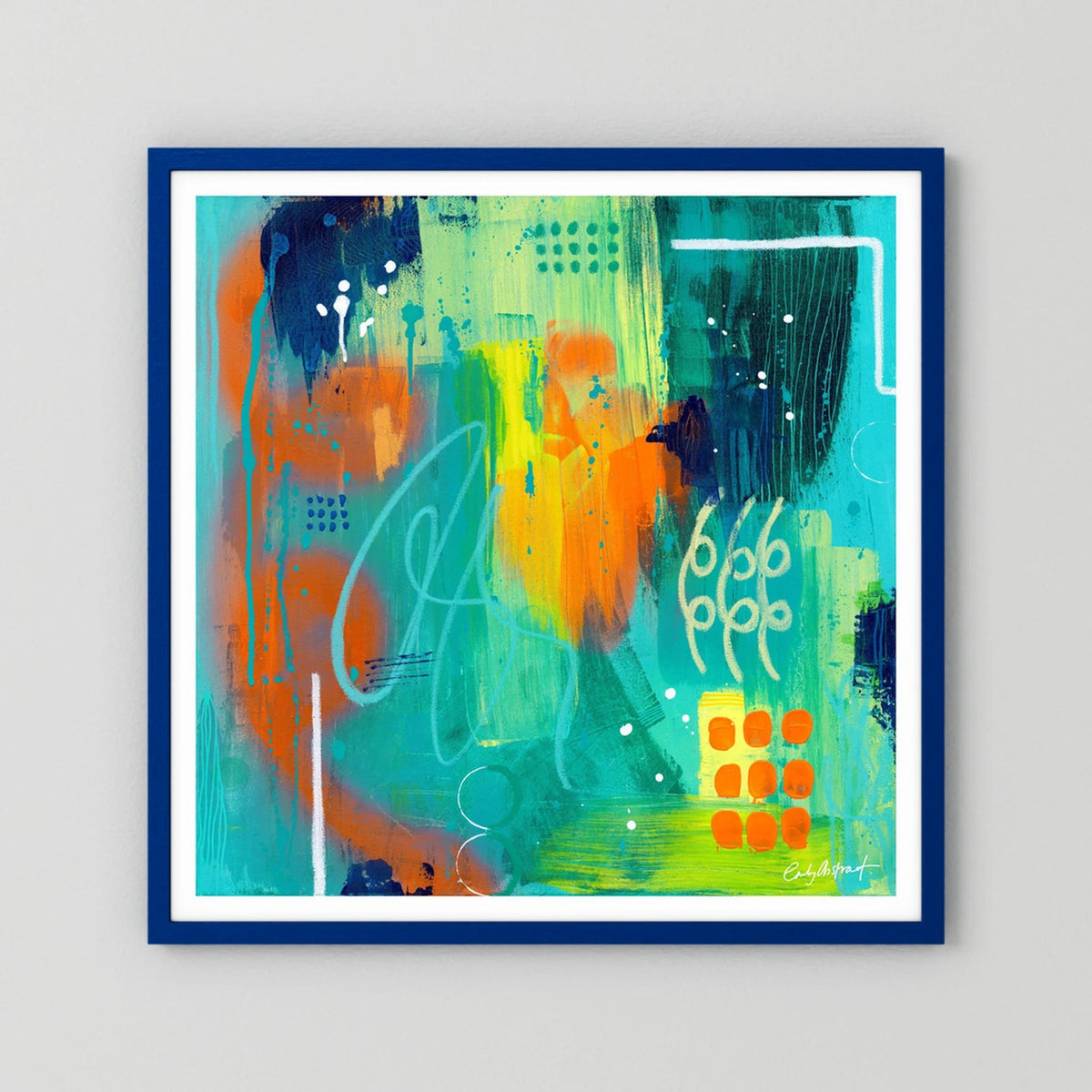 Neon embers - Fine art paper print