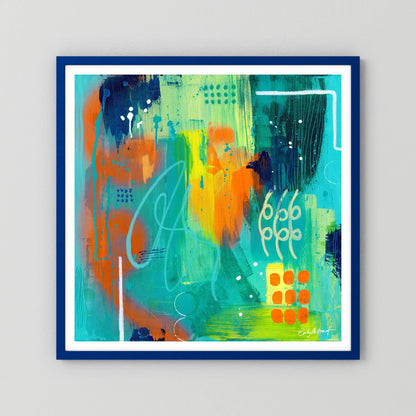 Neon embers - Fine art paper print