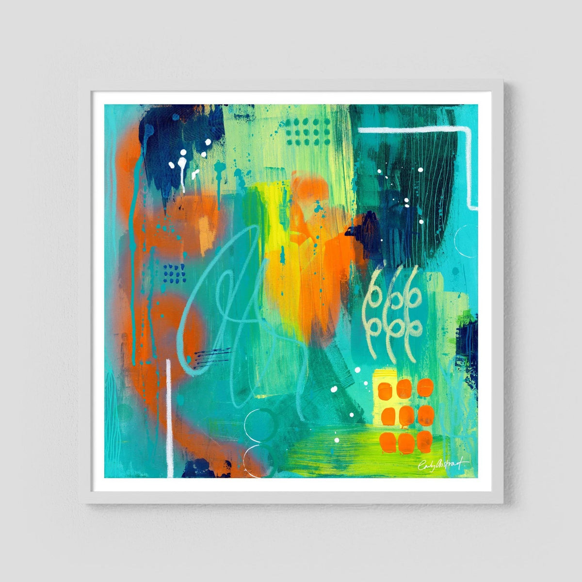 Neon embers - Fine art paper print